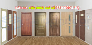 [Cập nhật] Báo giá cửa nhựa giả gỗ giá rẻ TOP1# thị trường 950.000đ