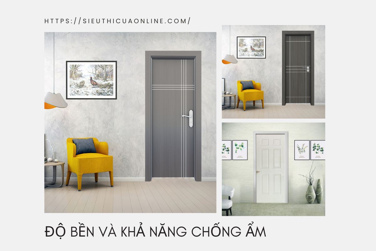 Cửa gỗ công nghiệp composite nổi bật với độ bền vượt trội.