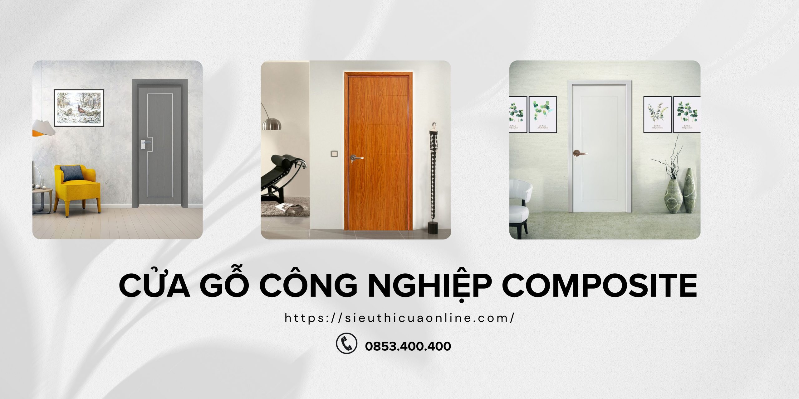 Cửa gỗ công nghiệp composite vượt trội về độ bền, thẩm mỹ và tính năng chống chịu cao..