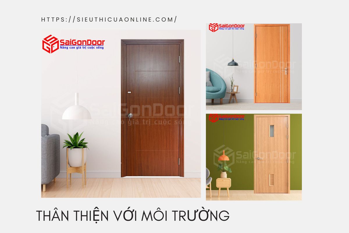 Việc sử dụng cửa gỗ nhựa góp phần bảo vệ môi trường.