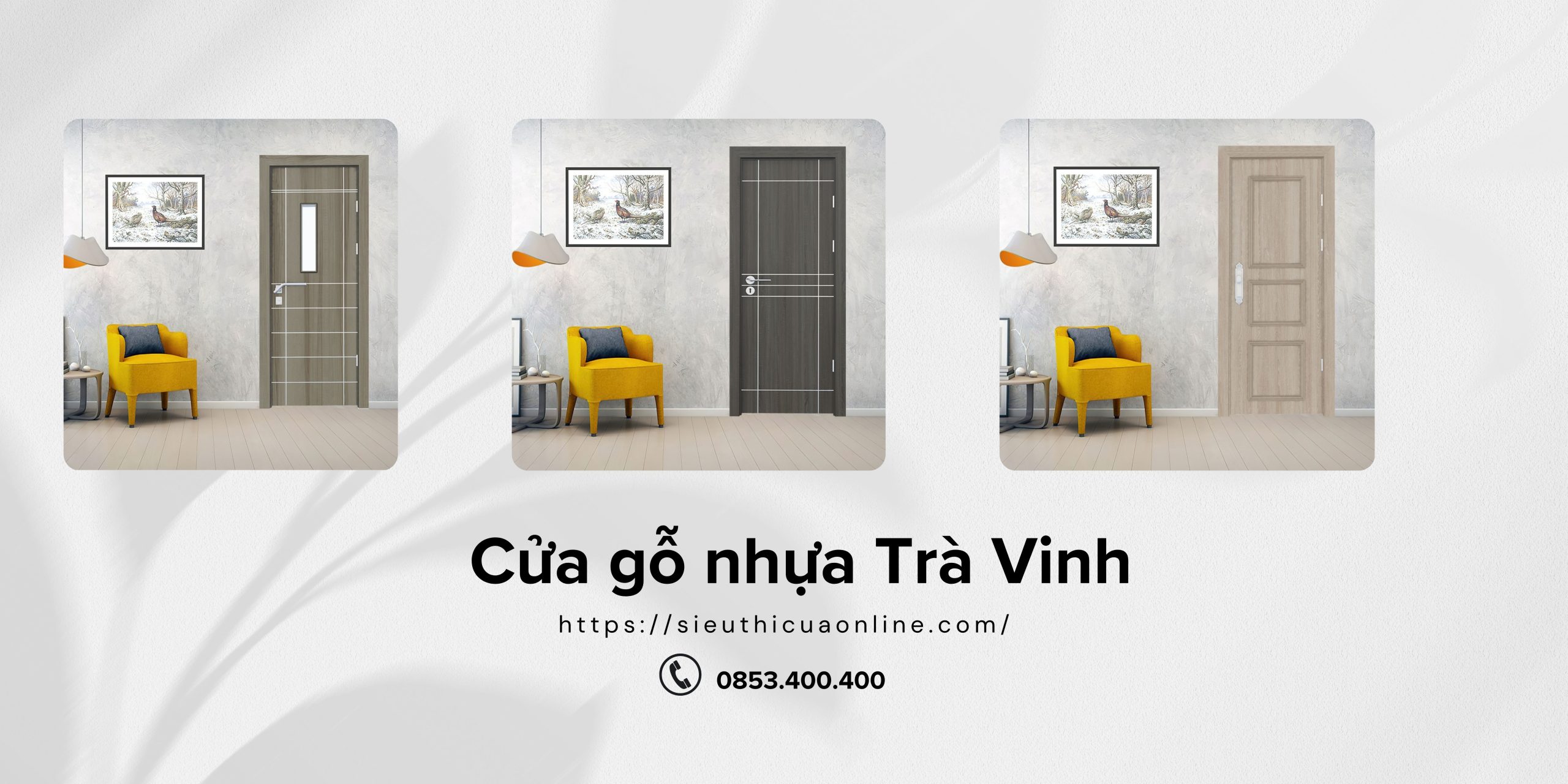 Cửa gỗ nhựa Trà Vinh mang lại giá trị thẩm mỹ cao.