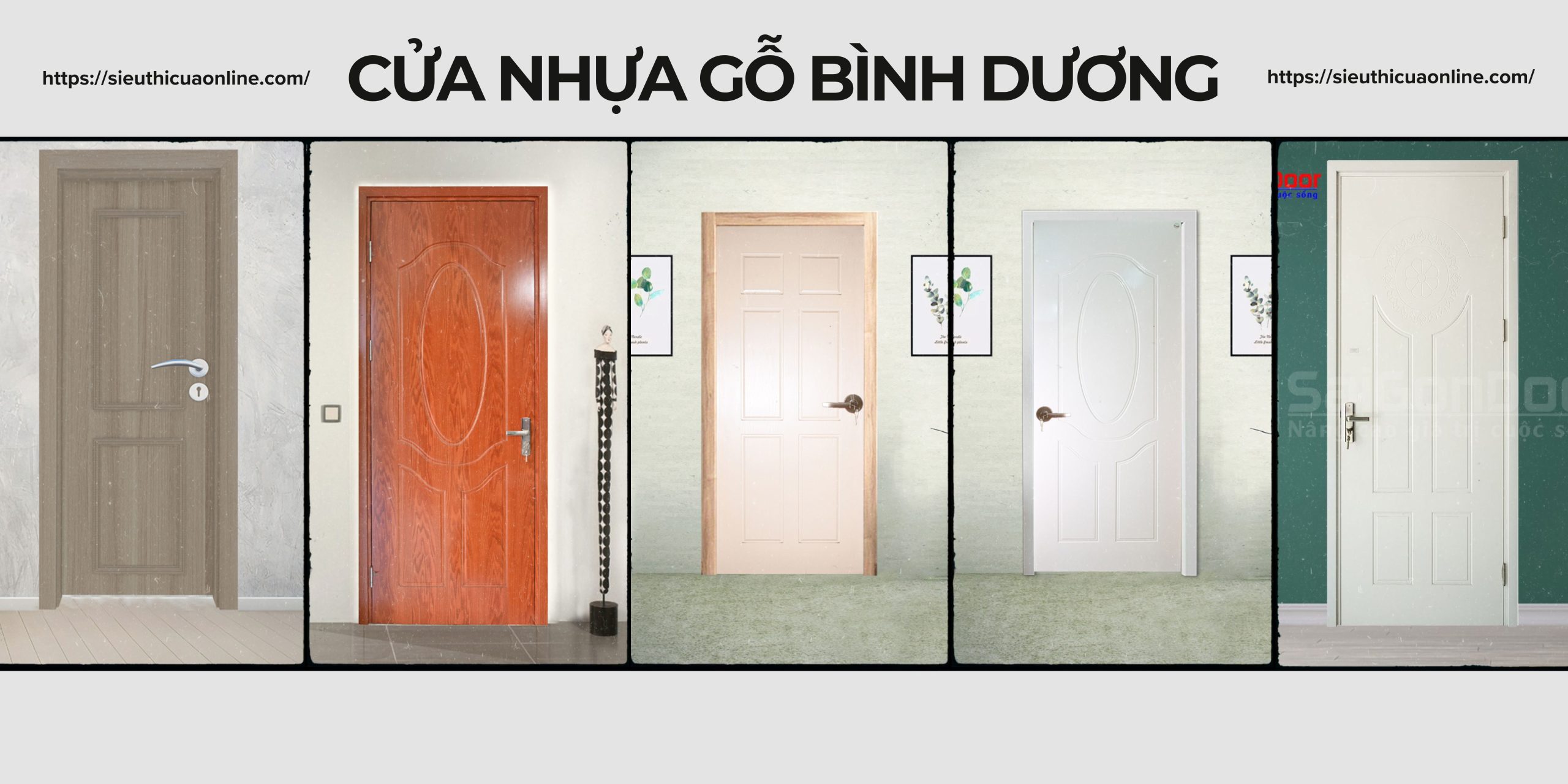 Cửa nhựa gỗ có khả năng chống ẩm, chống mối mọt và độ bền cao.