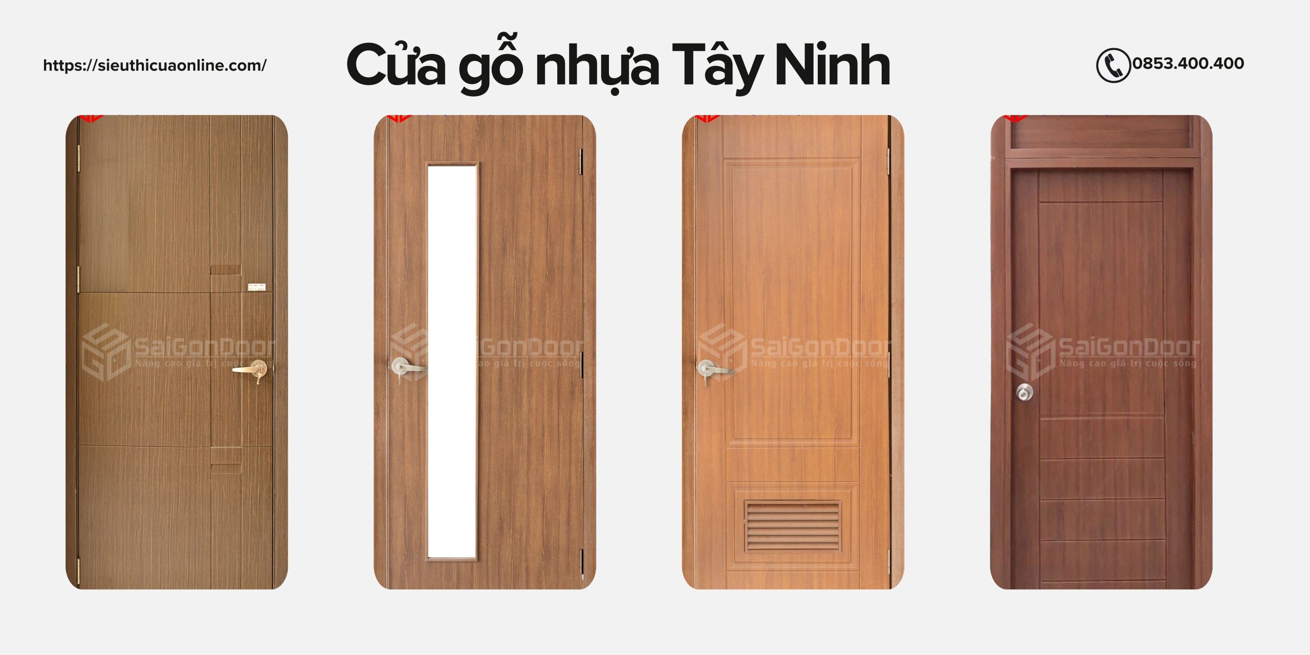 Cửa gỗ nhựa Tây Ninh đang trở thành sự lựa chọn của nhiều gia đình.