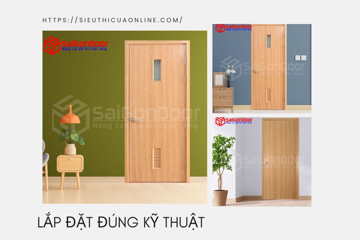 Việc lắp đặt cửa gỗ công nghiệp composite rất quan trọng.