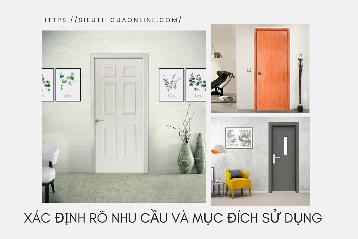 Khi mua cửa gỗ nhựa cần phải xác định rõ nhu cầu và mục đích sử dụng.