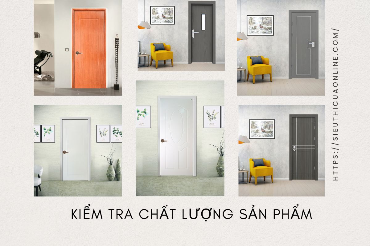 Khi chọn mua, bạn nên kiểm tra kỹ chất liệu cửa.