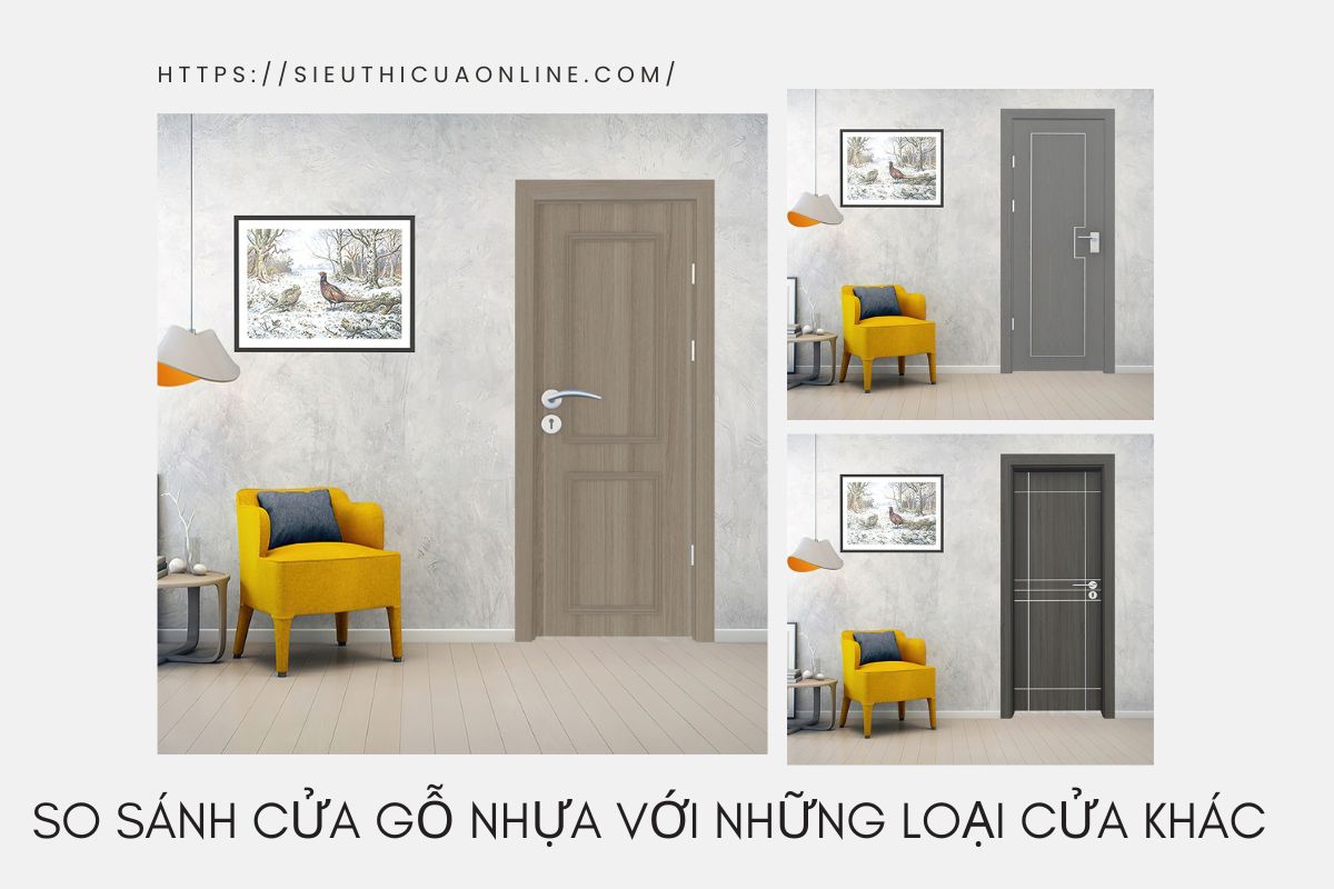 Cửa gỗ nhựa có nhiều ưu điểm nổi bật.