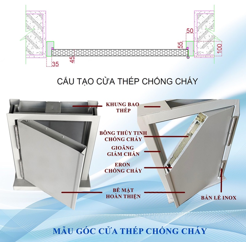 Kết cấu cửa chống cháy An Giang